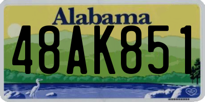 AL license plate 48AK851