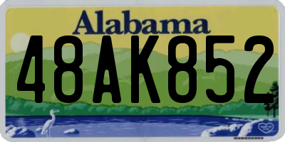 AL license plate 48AK852
