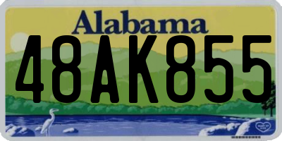 AL license plate 48AK855