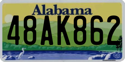 AL license plate 48AK862