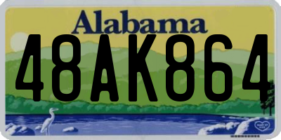 AL license plate 48AK864