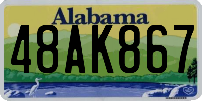 AL license plate 48AK867