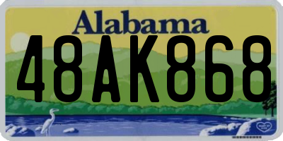 AL license plate 48AK868