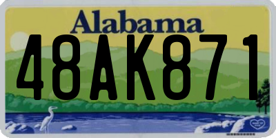 AL license plate 48AK871