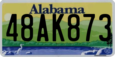 AL license plate 48AK873