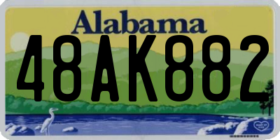 AL license plate 48AK882
