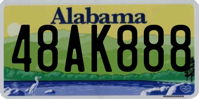 AL license plate 48AK888