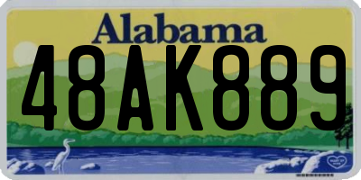 AL license plate 48AK889