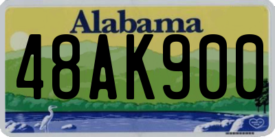 AL license plate 48AK900