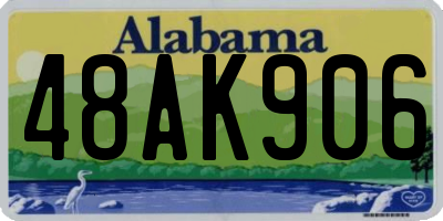 AL license plate 48AK906
