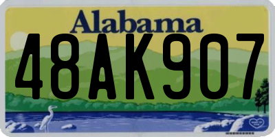 AL license plate 48AK907