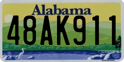 AL license plate 48AK911
