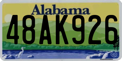 AL license plate 48AK926