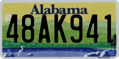 AL license plate 48AK941