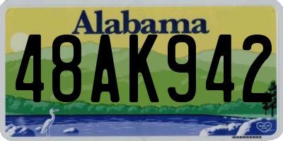 AL license plate 48AK942