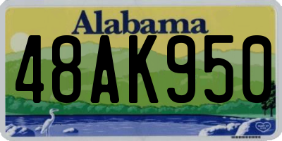 AL license plate 48AK950