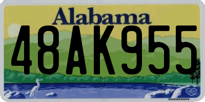 AL license plate 48AK955