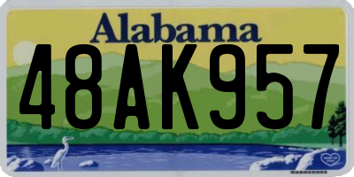 AL license plate 48AK957