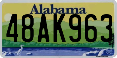 AL license plate 48AK963