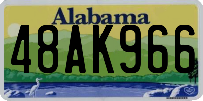 AL license plate 48AK966