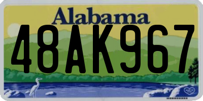 AL license plate 48AK967