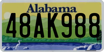 AL license plate 48AK988