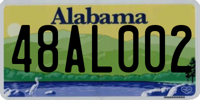 AL license plate 48AL002
