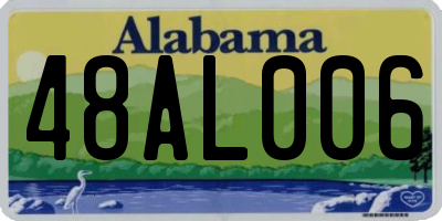 AL license plate 48AL006