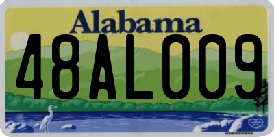 AL license plate 48AL009