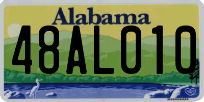 AL license plate 48AL010
