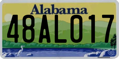 AL license plate 48AL017