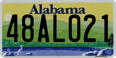AL license plate 48AL021
