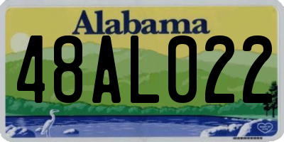 AL license plate 48AL022