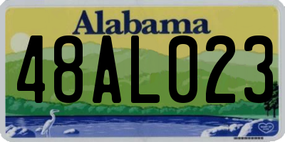 AL license plate 48AL023