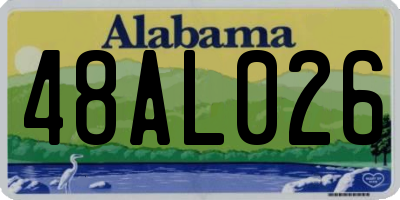 AL license plate 48AL026
