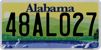 AL license plate 48AL027