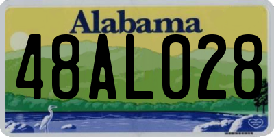 AL license plate 48AL028