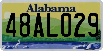 AL license plate 48AL029