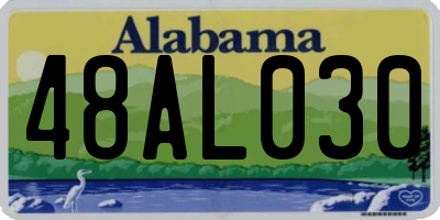 AL license plate 48AL030