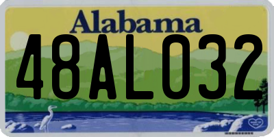 AL license plate 48AL032