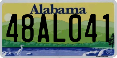 AL license plate 48AL041