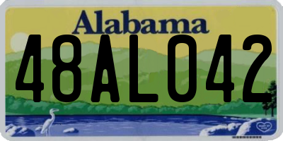 AL license plate 48AL042