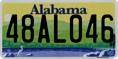 AL license plate 48AL046