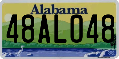 AL license plate 48AL048