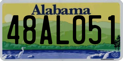 AL license plate 48AL051