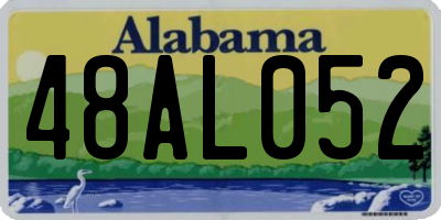 AL license plate 48AL052