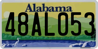 AL license plate 48AL053