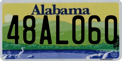 AL license plate 48AL060