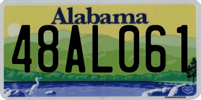 AL license plate 48AL061