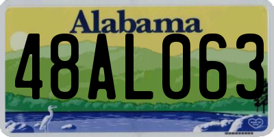 AL license plate 48AL063